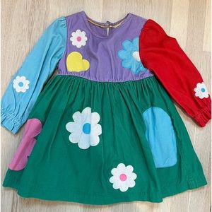 Mini Boden long sleeve corduroy dress